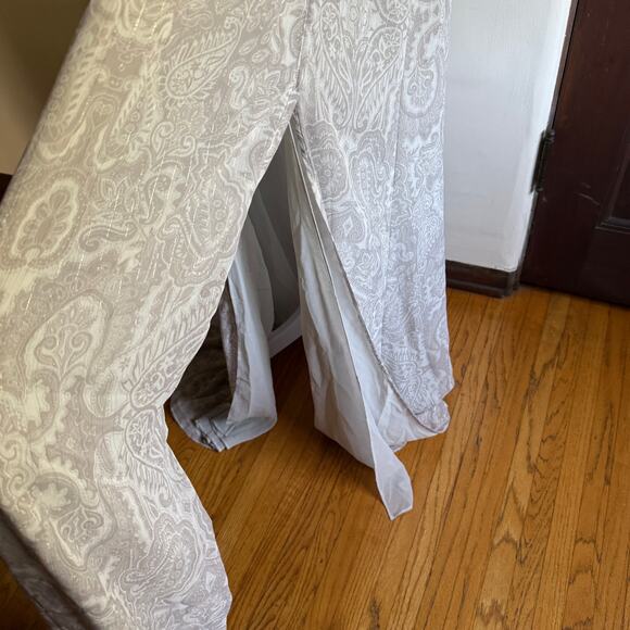 TJD The Jetset Diaries | Medusa Gray and cream halter neck Tie waist Maxi Small - Picture 3 of 7